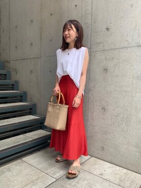 小林 由依さん(レディース・155cm)の春コーディネート