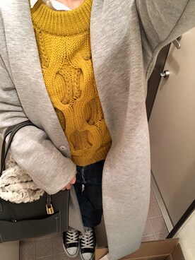 「A part by（アパートバイ）のアイテム（その他アウター）」を使った、ゆんさん（レディース・159cm）の冬コーディネート