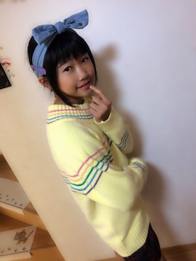 「学校こーで」｜azuさん（キッズ・143cm）の冬コーディネート