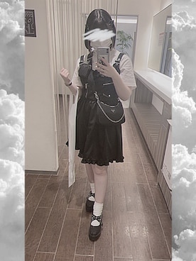 「WC（ダブル シー）のアイテム（ワンピース/ドレス）」を使った、ぼんじりさんさん（レディース・154cm）の夏コーディネート