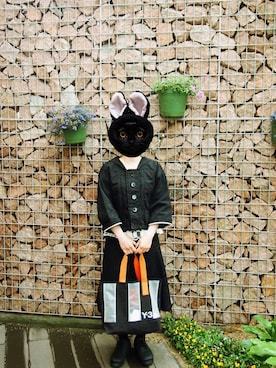 「tricot COMME des GARCONS（トリココムデギャルソン）のアイテム（シューズ）」を使った、WOEISMEさん（レディース・157cm）の夏コーディネート