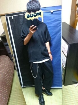 「アイテム（ウォレットチェーン）」を使った、ゆっきーさん（メンズ・175cm）の夏コーディネート