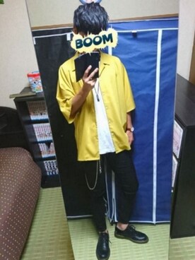 「アイテム（ウォレットチェーン）」を使った、ゆっきーさん（メンズ・175cm）の夏コーディネート