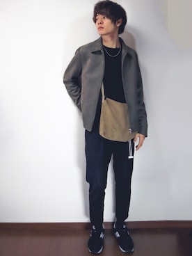 「tk.TAKEO KIKUCHI（ティーケータケオキクチ）のアイテム（その他アウター）」を使った、ノックさん（メンズ・177cm）の冬コーディネート