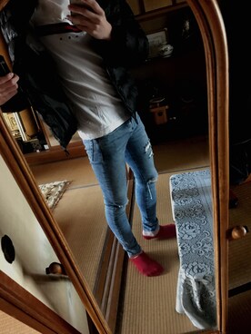 「DOWBL（ダブル）のアイテム（ジャケット/アウター）」を使った、Yuyuさん（メンズ・177cm）の春コーディネート