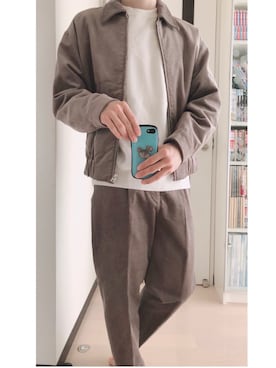 「WYM LIDNM（ウィム バイ リドム）のMILANO RIB HEAVY WEIGHT PO KNIT（ニット/セーター）」を使った、kayaさん（メンズ・168cm）の冬コーディネート