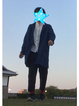 「肌ウーノ」｜「アイテム（デニムジャケット）」を使った、よしもすさん（メンズ・171cm）の春コーディネート