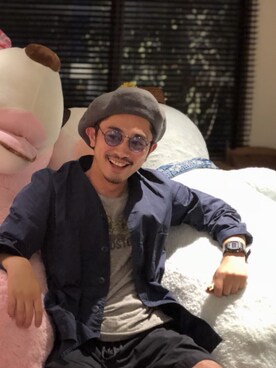 「JOURNAL STANDARD（ジャーナルスタンダード）のアイテム（ハンチング/ベレー帽）」を使った、Souさん（メンズ・165cm）の秋コーディネート