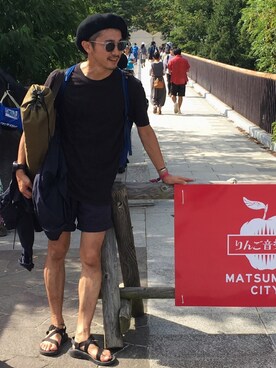 「JOURNAL STANDARD（ジャーナルスタンダード）のアイテム（ハンチング/ベレー帽）」を使った、Souさん（メンズ・165cm）の秋コーディネート