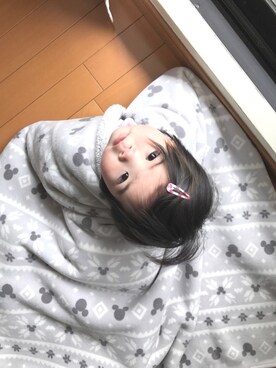 「UNIQLO（ユニクロ）のアイテム（その他）」を使った、YUAさん（キッズ・70cm）の冬コーディネート