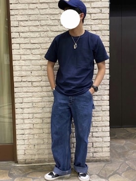 「carhartt」｜「アイテム（デジタル腕時計）」を使った、WILLE51さん（メンズ・168cm）の春コーディネート