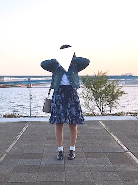 「en face（アンファス）のアイテム」を使った、金平糖さん（レディース・152cm）の春コーディネート