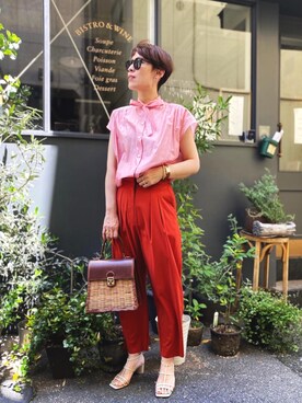 赤ピンクコーデ の人気ファッションコーディネート Wear