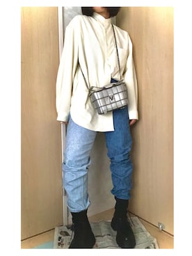 「17kg（イチナナキログラム）のアイテム（バッグ）」を使った、えな。さん（レディース・156cm）の春コーディネート