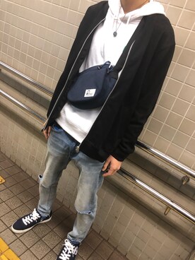 「ノーティードッグ」｜うのすけさん（メンズ・171cm）の冬コーディネート