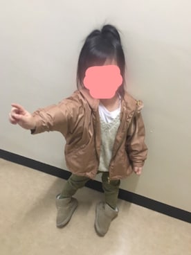 「LIMONTA（リモンタ）のアイテム」を使った、R٭¨̮T٭¨̮さん（キッズ・100cm）の秋コーディネート