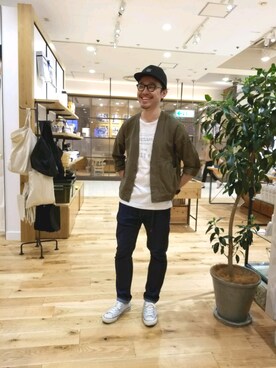 「ヒゲメガネ」｜「アイテム（ジャケット/アウター）」を使った、kiyoさん（メンズ・175cm）の夏コーディネート