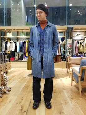 「ヒゲメガネ」｜「アイテム（ジャケット/アウター）」を使った、kiyoさん（メンズ・175cm）の秋コーディネート