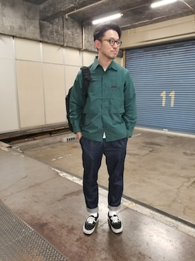 「ヒゲメガネ」｜「アイテム（ジャケット/アウター）」を使った、kiyoさん（メンズ・175cm）の春コーディネート