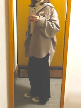 「rps（アールピーエス）のアイテム（カバーオール）」を使った、yukiさん（レディース・156cm）の冬コーディネート