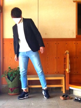 テーラードジャケットを使った 男子高校生 のメンズ人気ファッションコーディネート Wear
