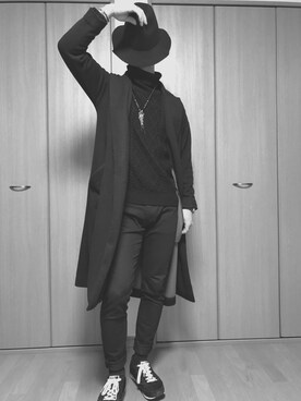 「コムサコミューン」｜「アイテム（ジャケット/アウター）」を使った、y ponさん（メンズ・173cm）の冬コーディネート