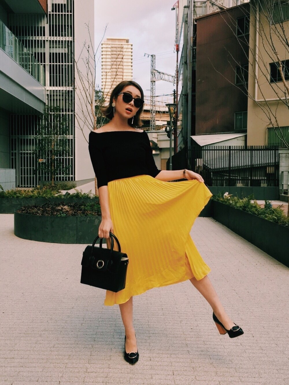黄色  スカート - 1