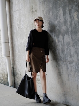 「The Fifth Label（ザ・フィフス・レーベル）のアイテム」を使った、adaJさん（レディース・164cm）の秋コーディネート