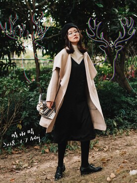 「Antik Batik（アンティークバティック）のアイテム」を使った、adaJさん（レディース・164cm）の冬コーディネート