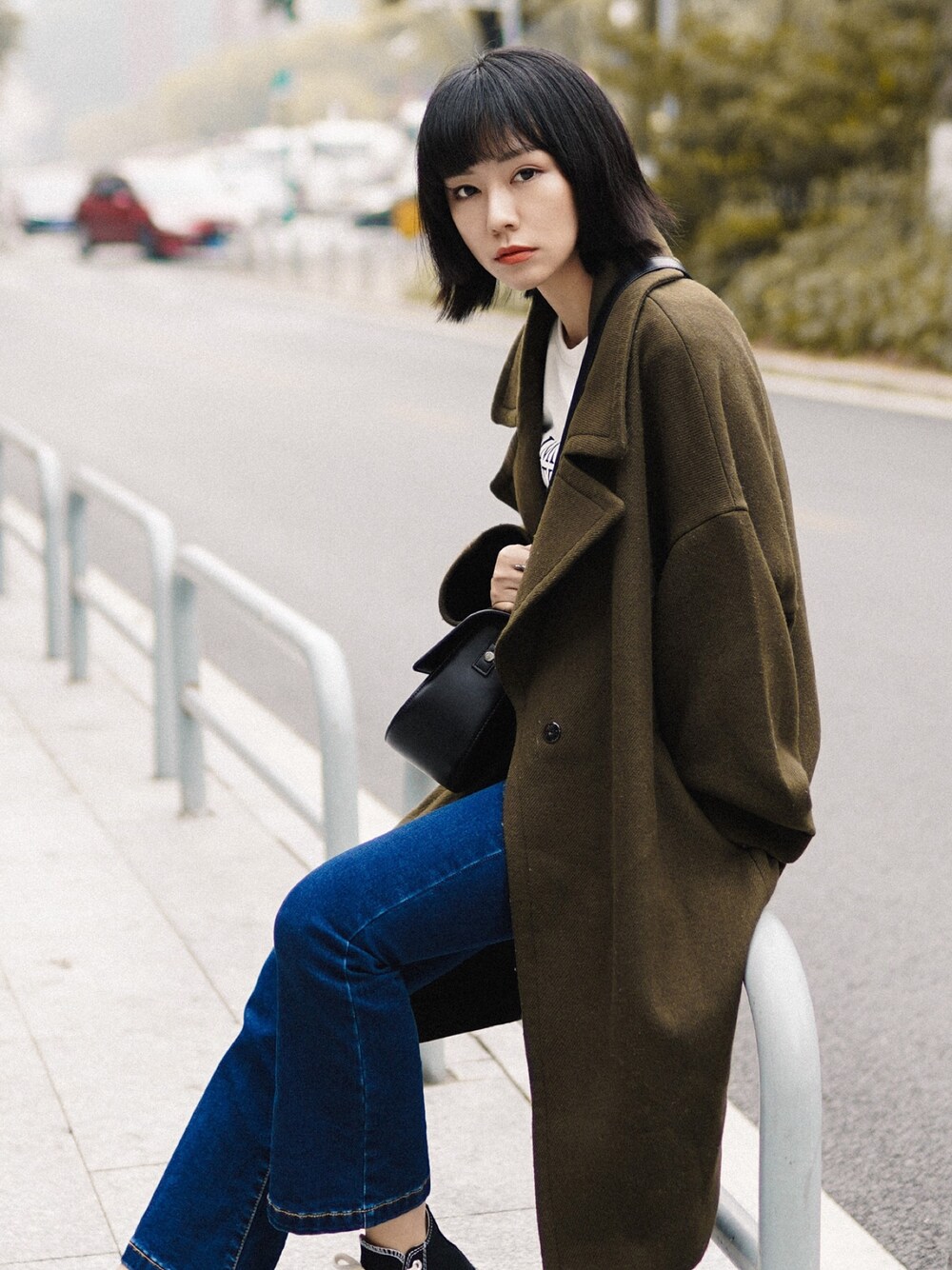 「冬コーデ、ootd、休日スタイル、秋冬」｜「no brandのアイテム（ダッフルコート、ブラウン系）」を使った、adaJさん（レディース・164cm）の冬コーディネートの1枚目の写真