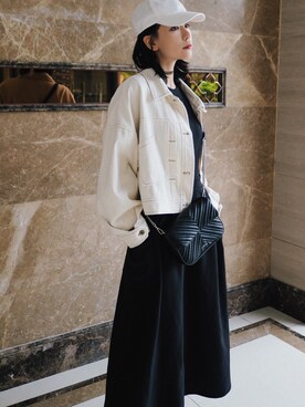 「日系休闲」｜「アイテム（ジャケット/アウター）」を使った、adaJさん（レディース・164cm）の春コーディネート