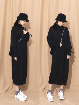 「盐系风格」｜「アイテム（ワンピース/ドレス）」を使った、adaJさん（レディース・164cm）の春コーディネート