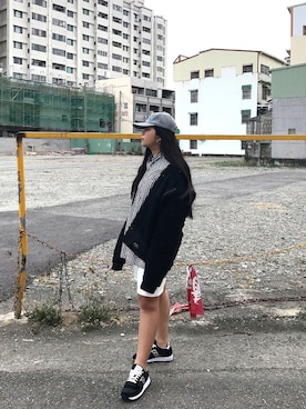 「REMIX（リミックス）のアイテム（その他アウター）」を使った、Jenさん（レディース・158cm）の冬コーディネート