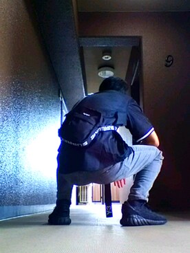 「Y-3（ワイスリー）のアイテム（アクセサリー）」を使った、ぐっちーさん（メンズ・173cm）の春コーディネート