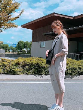 「DANTON（ダントン）のアイテム（ワンピース/ドレス）」を使った、yumeka さん（レディース・157cm）の春コーディネート