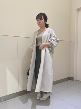 近年♡ノーブル W/Nyリバーパフ ガウンコート　ブラウン　サイズ38 近年♡ノーブル W/Nyリバーパフ ガウンコート ブラウン サイズ38 Noble