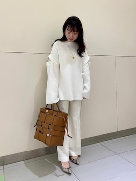 「Noble（ノーブル）のアイテム（その他パンツ）」を使った、nagisaさん（レディース・153cm）の冬コーディネート