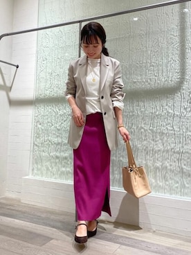 「noble」｜「アイテム（ジャケット/アウター）」を使った、nagisaさん（レディース・153cm）の冬コーディネート