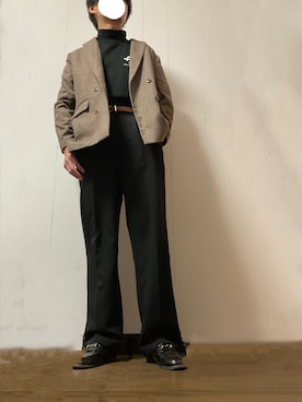 「LASSU&FRISS（ラスアンドフリス）の[ベーシックデザイン] ビットローファー（ローファー）」を使った、ゆう    さん（メンズ・175cm）の春コーディネート