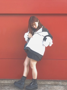 「ANDGEEBEE（アンジービー）のアイテム（ジャケット/アウター）」を使った、♡きちゃき♡さん（レディース・147cm）の秋コーディネート