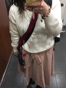 「NOWHERE（ノーウェア）のアイテム」を使った、みきゃんさん（レディース・156cm）の冬コーディネート
