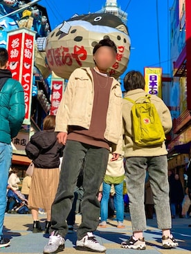 「ZIP FIVE（ジップファイブ）のアイテム（デニムジャケット）」を使った、kazumaさん（メンズ・181cm）の冬コーディネート
