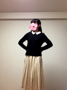 「Cherite by PRIME PATTERN（シェリエットバイプライムパターン）のアイテム」を使った、みにみさん（レディース・148cm）の春コーディネート