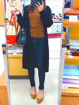 「マシュマロパンプス」｜「アイテム（ジャケット/アウター）」を使った、Ranunculusさん（レディース・165cm）の秋コーディネート