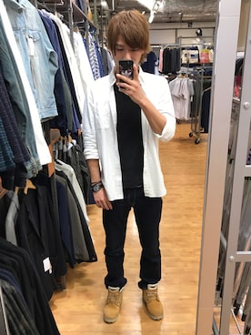 「fort point（フォーポイント）のアイテム」を使った、FUUさん（メンズ・180cm）の春コーディネート