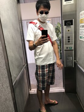 「アイテム（トップス）」を使った、seigenさん（メンズ・179cm・50代）の夏コーディネート