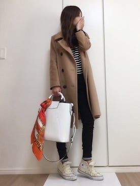 すずこさん（レディース・158cm）の冬コーディネート