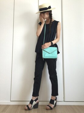 すずこさん（レディース・158cm）の夏コーディネート