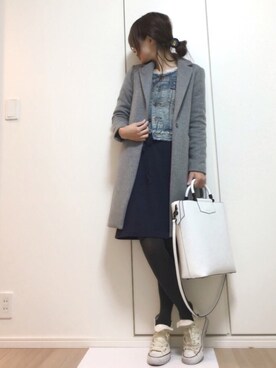 すずこさん（レディース・158cm）の冬コーディネート