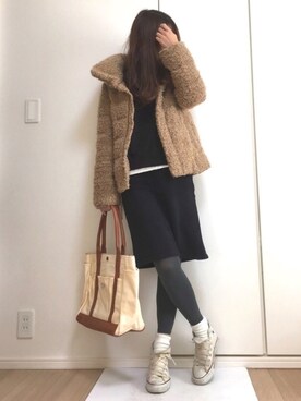 すずこさん(レディース・158cm)の冬コーディネート